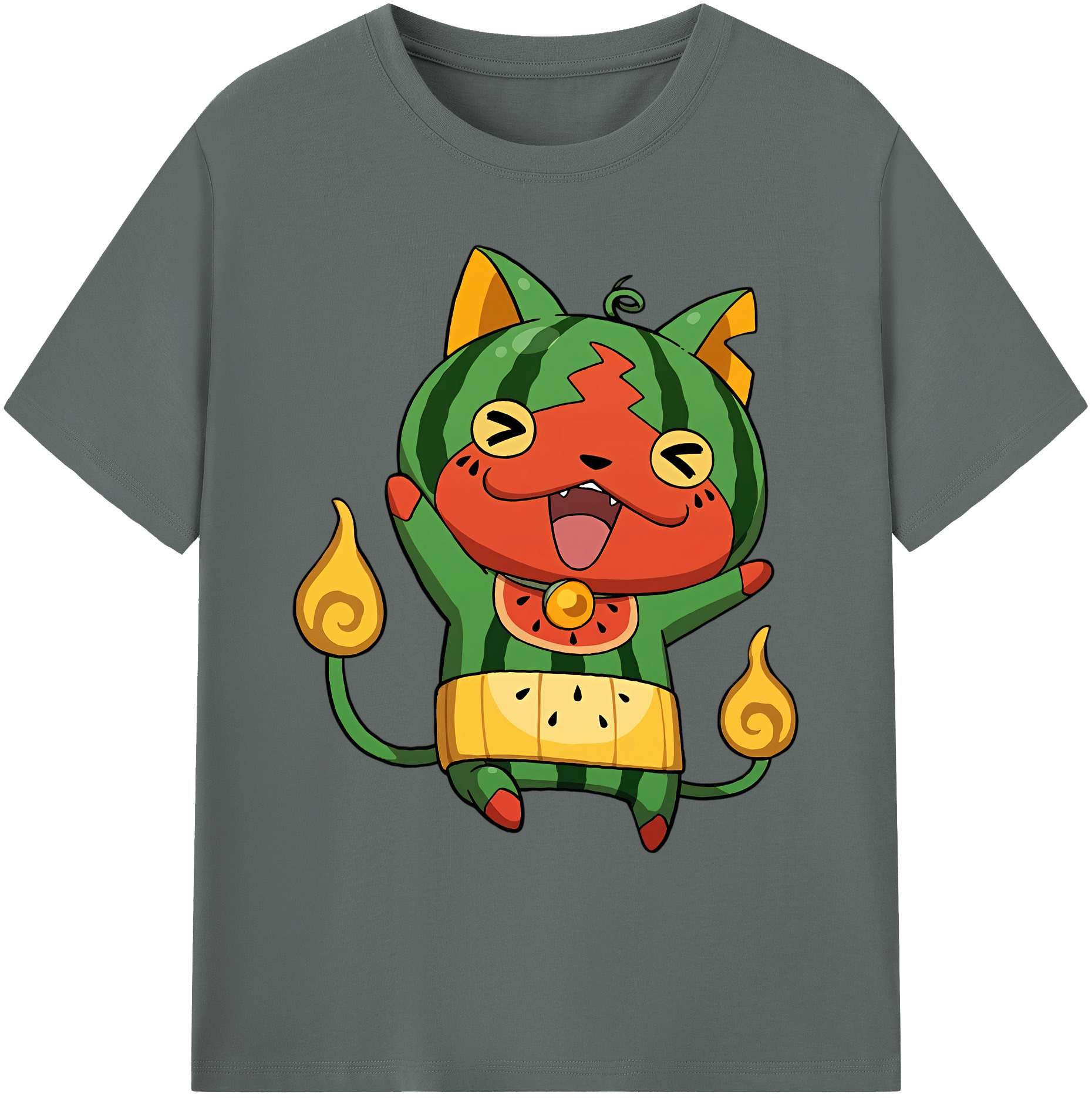 （画像用） 妖怪ウォッチ Yo-kai Watch 綿100％ メンズ半袖Tシャツ｜肌触りやわらか＆通気性